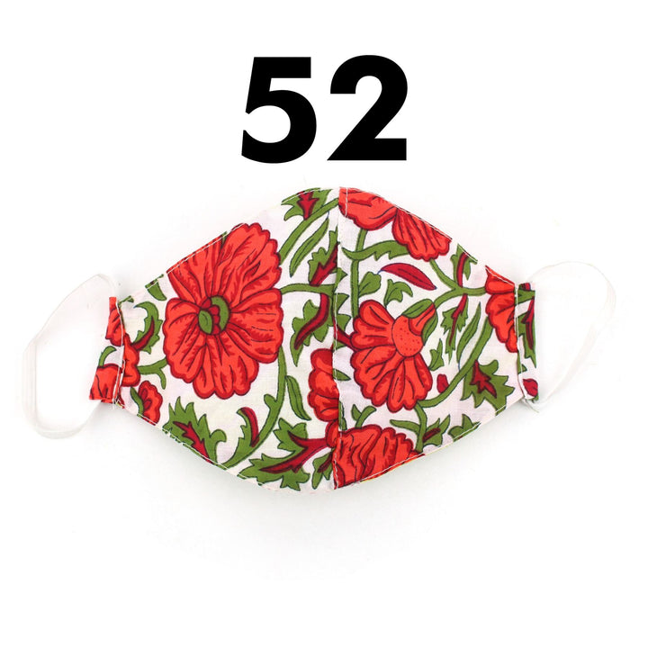 100% Cotton Handmade Pleated Face-Mask