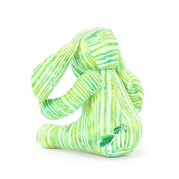 Batik Cotton Friendship Elephant - Green Stripe