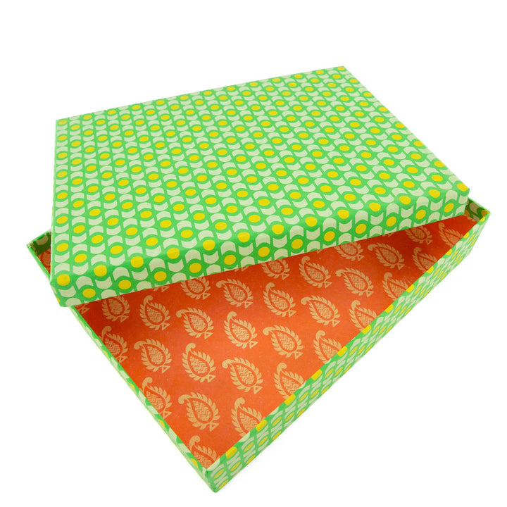 Handmade Luxury A4 Deep Presentation Shirt & Gift Box - Lime