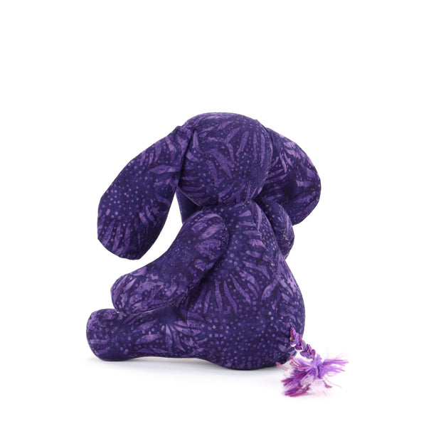 Batik Cotton Friendship Elephant - Purple Leaf