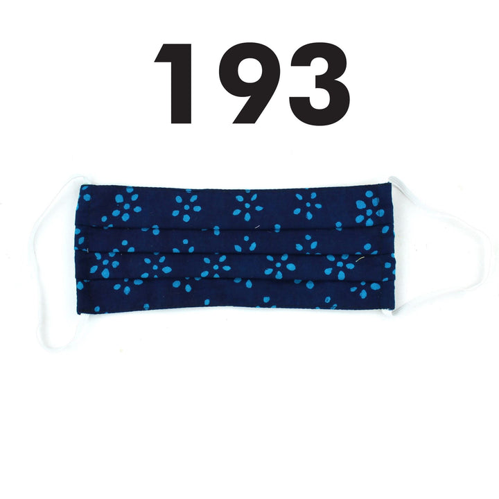 100% Cotton Handmade Pleated Face-Mask