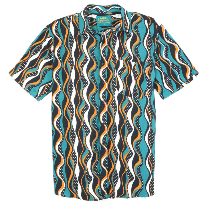 Regular Fit Short Sleeve Shirt - Teal Wiggle