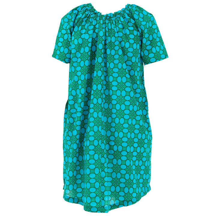 Tie Front Summer Dress - Geo Delight