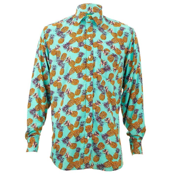 Regular Fit Long Sleeve Shirt - Pineapples