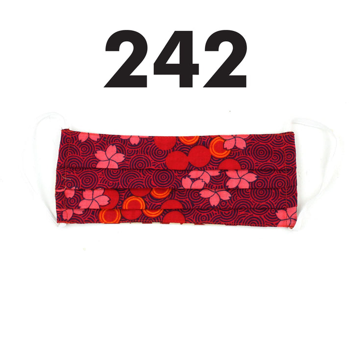 100% Cotton Handmade Pleated Face-Mask