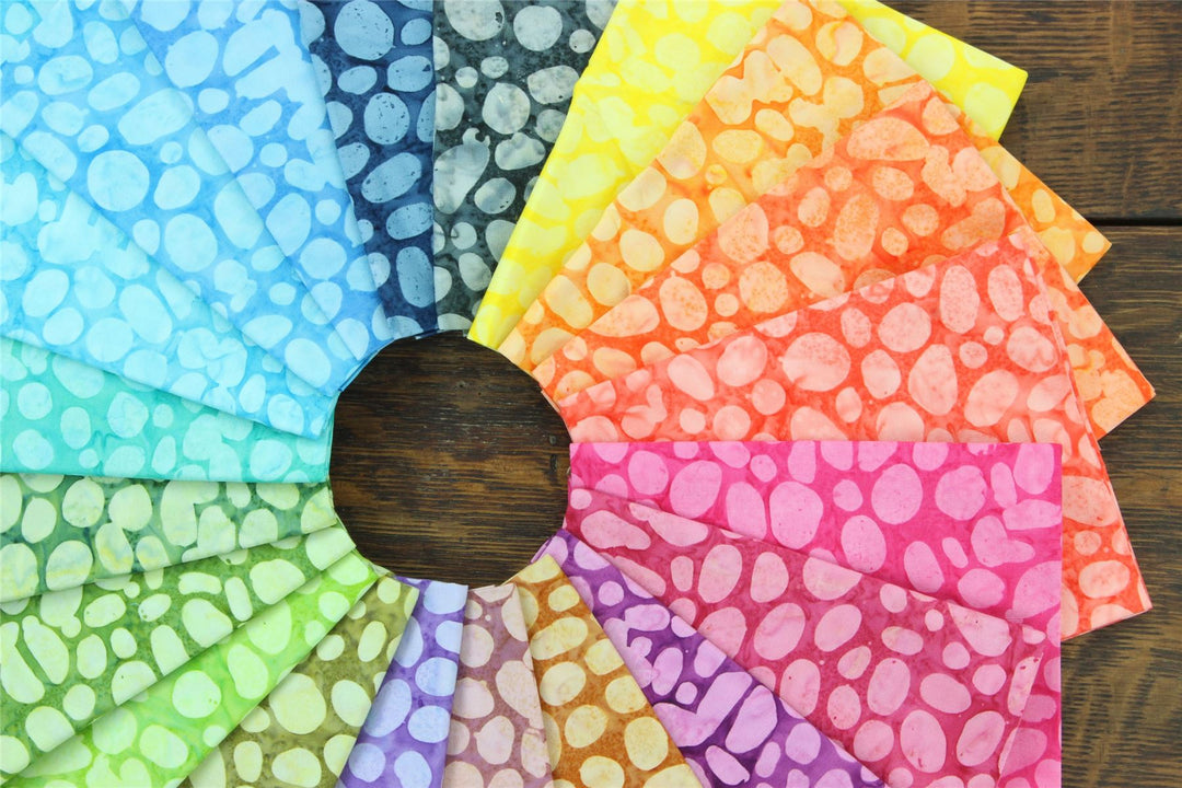 Fat Quarter - 20 Pieces of 19" x 20" Cotton Batik