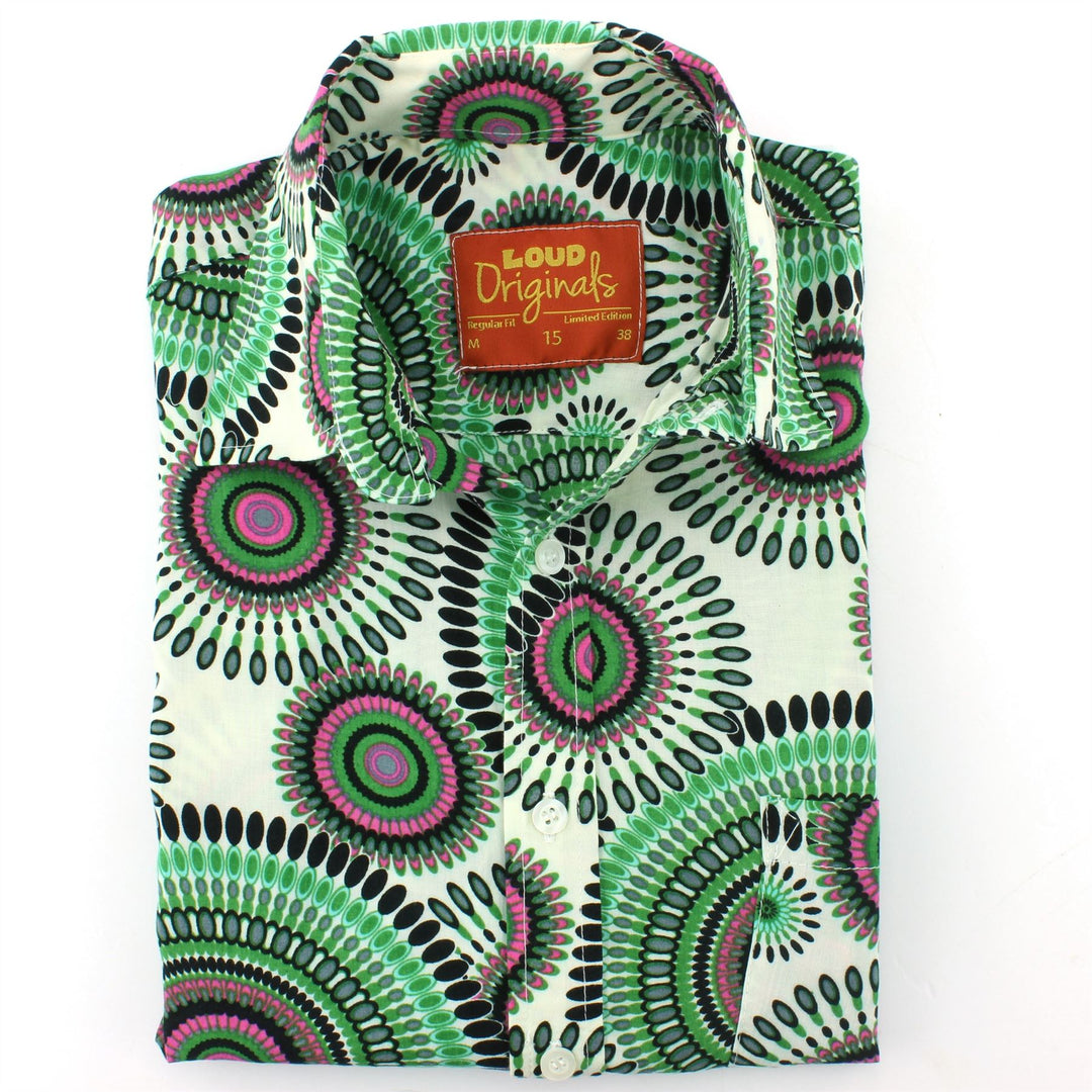 Regular Fit Short Sleeve Shirt - Spirals