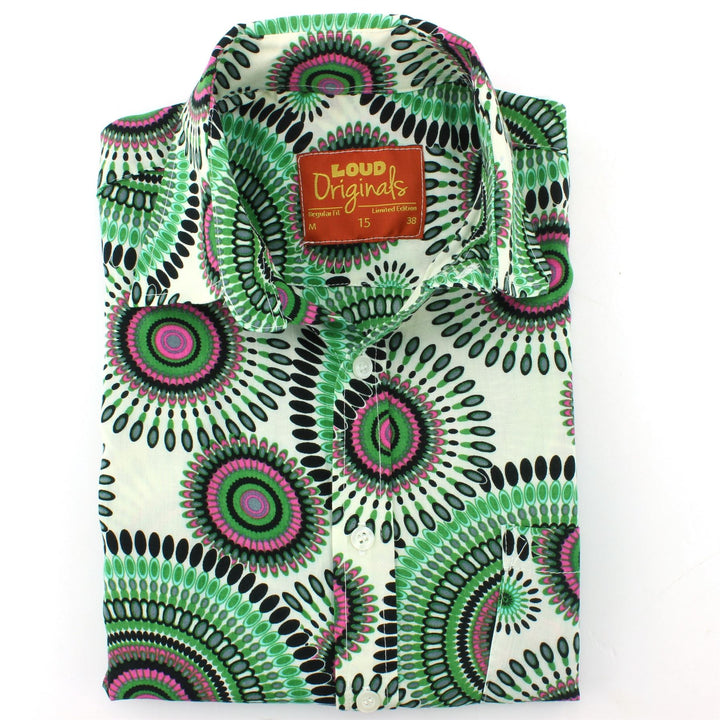 Regular Fit Short Sleeve Shirt - Spirals