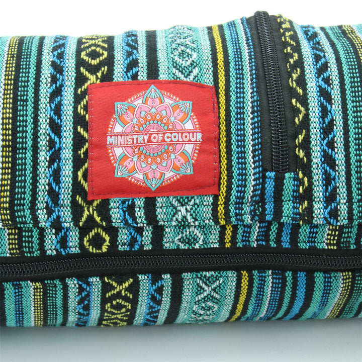 Cotton Canvas Yoga Mat Bag - Arctic Mint