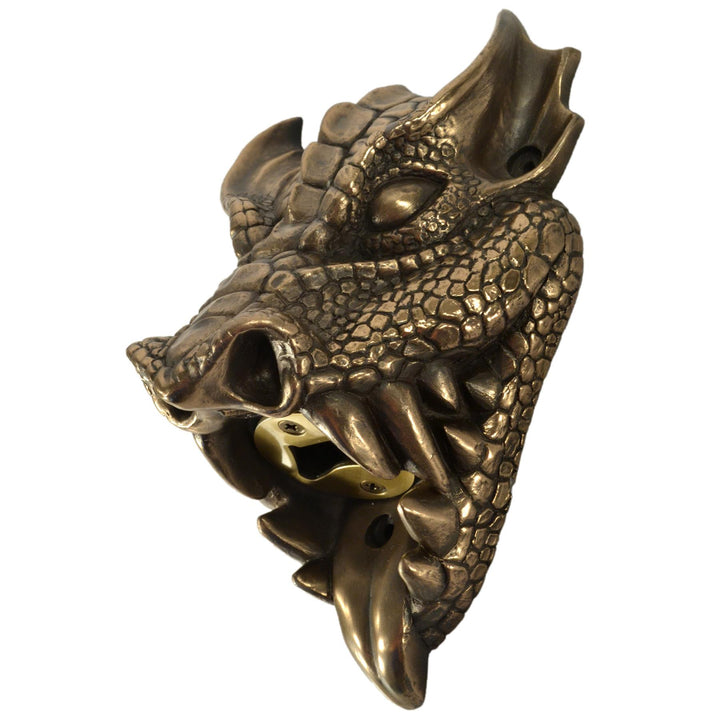 Wall Mounted Character Bottle Opener - Dragon (Bronze)