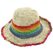 Hemp & Cotton Sun Hat - Rainbow Stripe