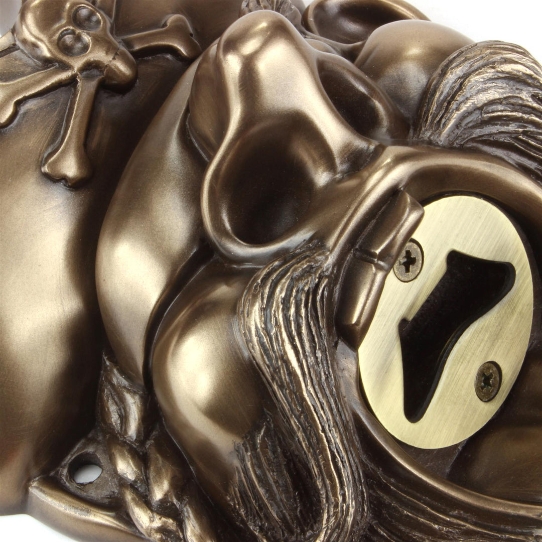 Wall Mounted Character Bottle Opener - Pirate (Bronze)
