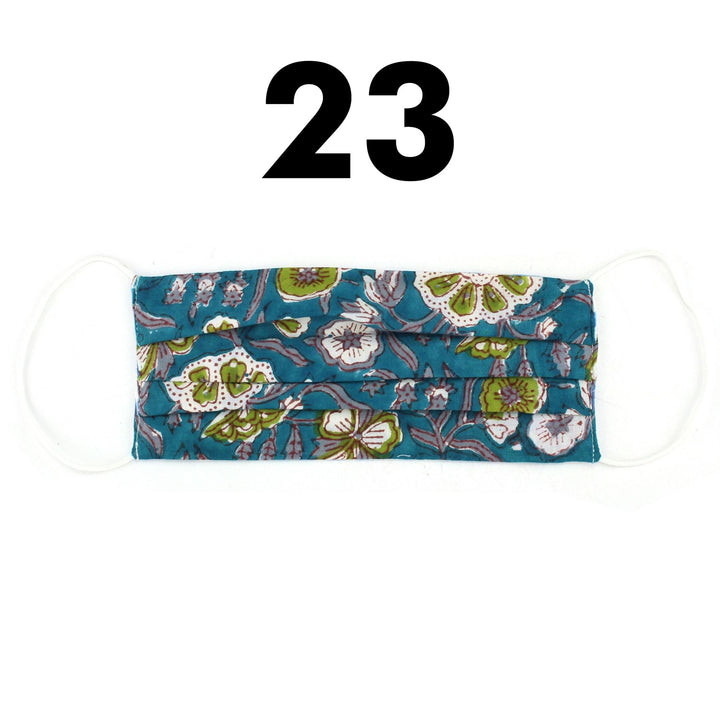 Handmade 100% Cotton Pleated Face-Mask