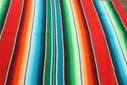 Handwoven Mexican Serape Large 200cm x 147cm - Red