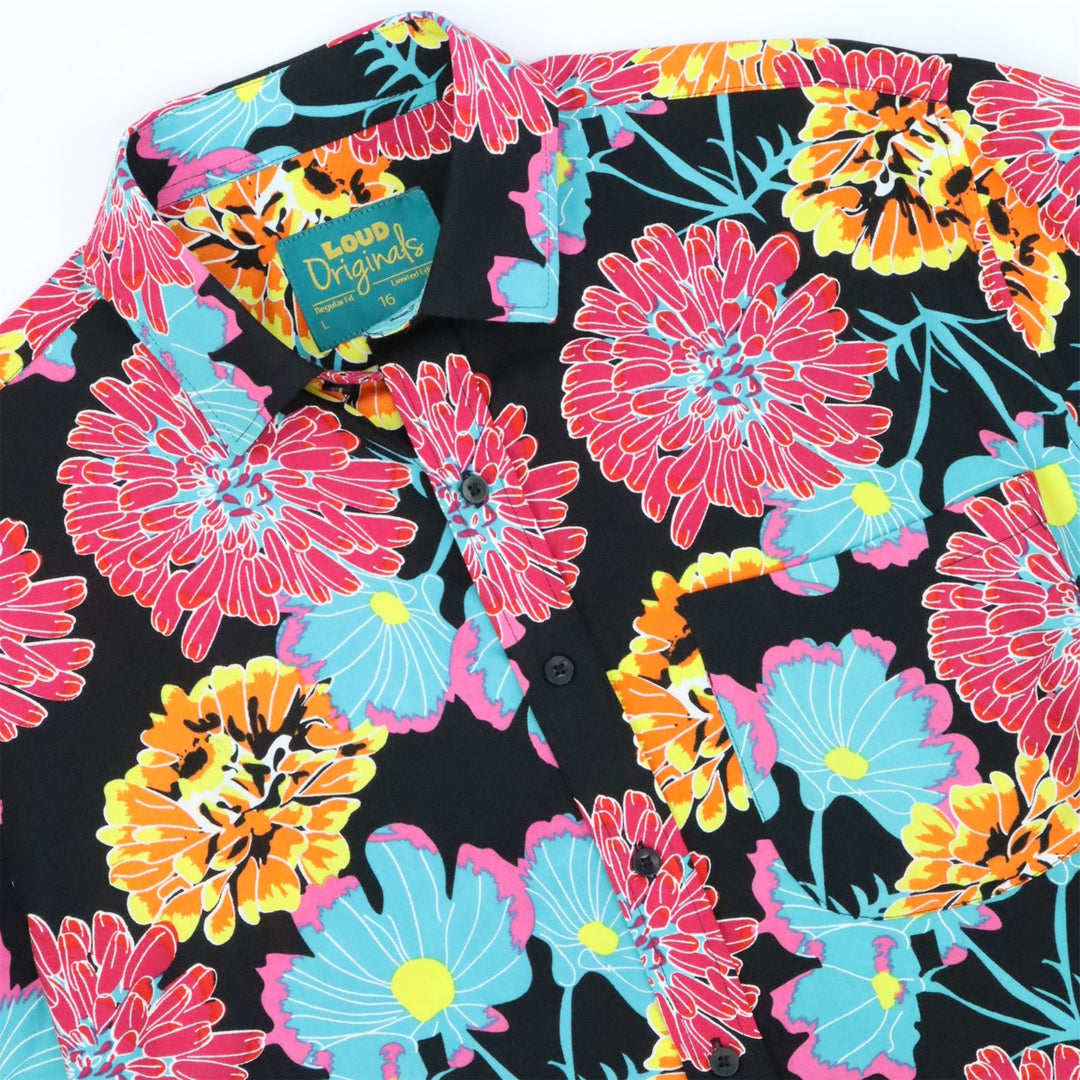 Regular Fit Short Sleeve Shirt - Electric Dahlia