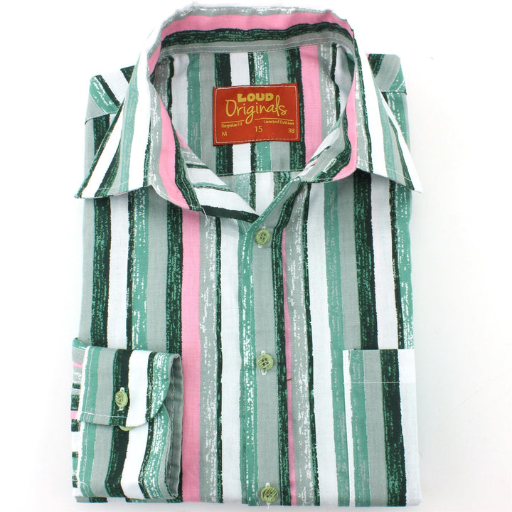 Regular Fit Long Sleeve Shirt - Bayadere Stripes