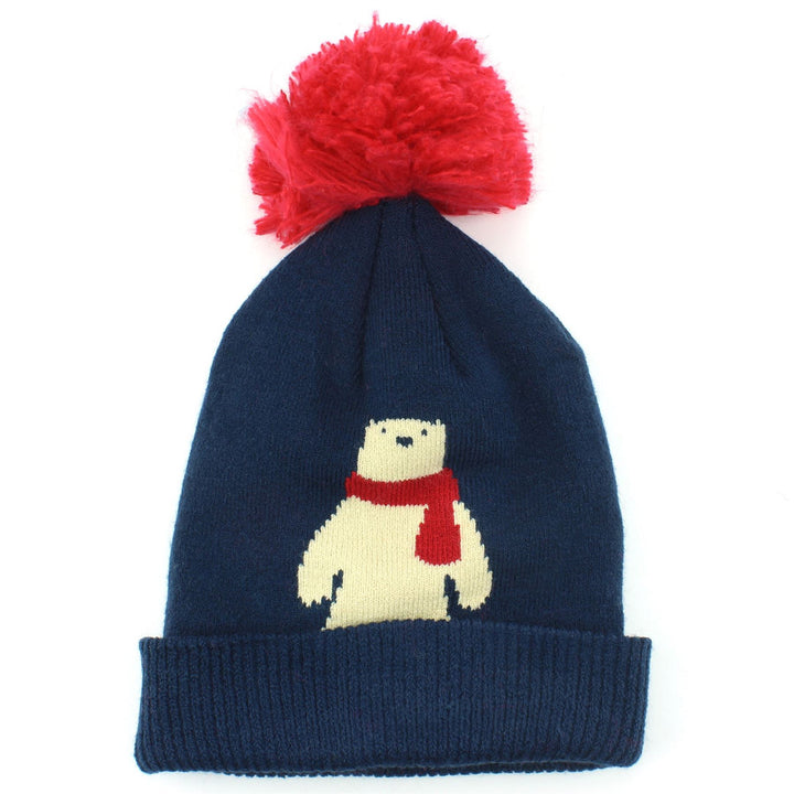 Childrens Arctic Character Beanie Hat - Polar Bear