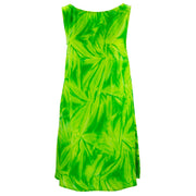 Shift Shaper Dress - Feathers Lime Green