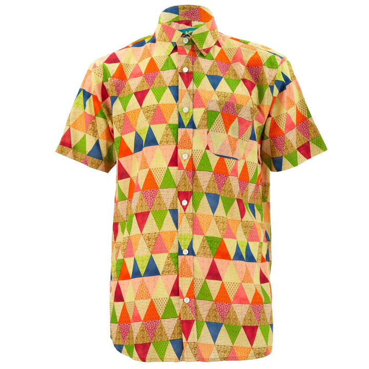 Regular Fit Short Sleeve Shirt - Triangles