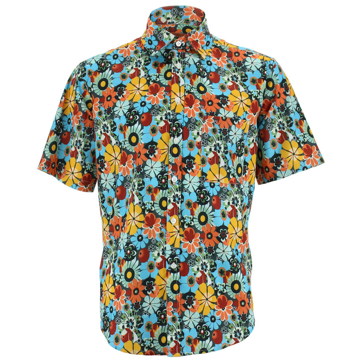 Regular Fit Short Sleeve Shirt - Daisy Bloom