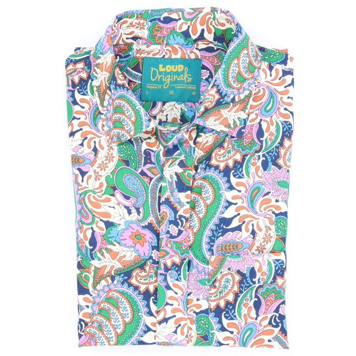 Regular Fit Short Sleeve Shirt - Garden Paisley