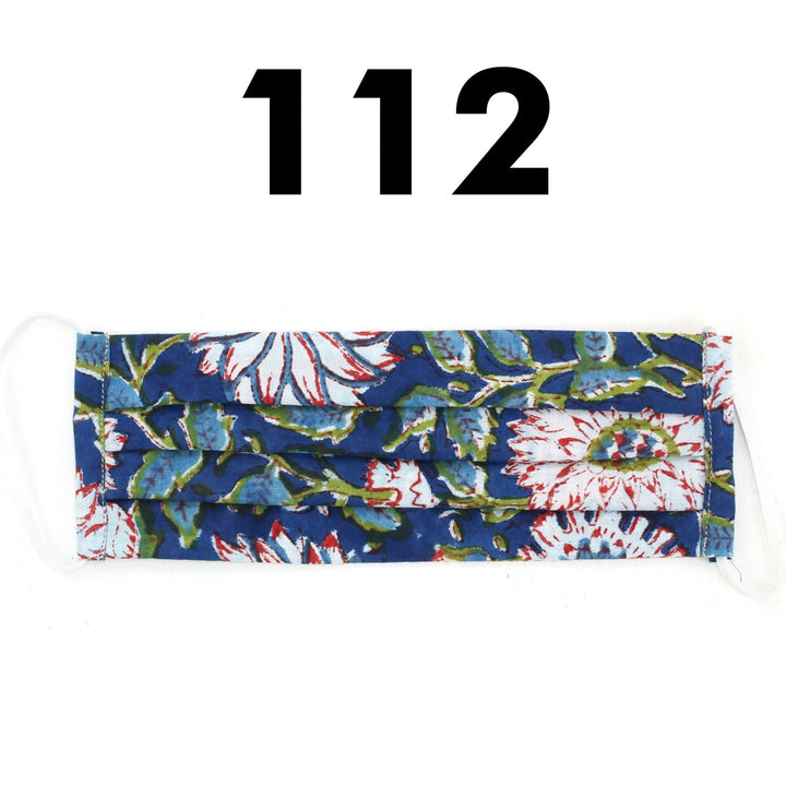 100% Cotton Handmade Pleated Face-Mask