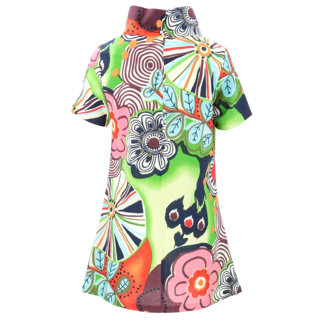 Sixties Shift Dress - Floral Fairground