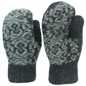 Wool Knit Mittens - Black