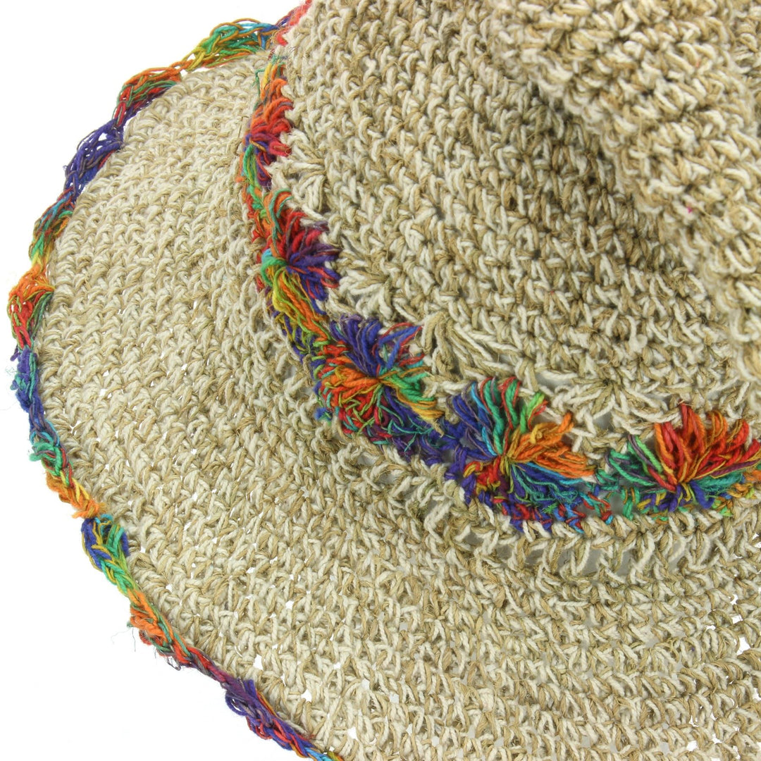 Hemp & Cotton Sun Hat - Wizard Rainbow