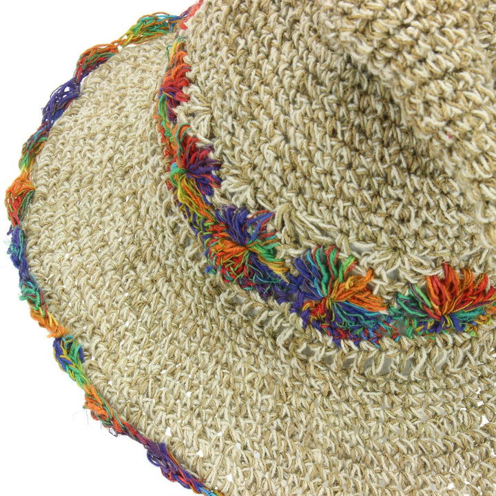 Hemp & Cotton Sun Hat - Wizard Rainbow