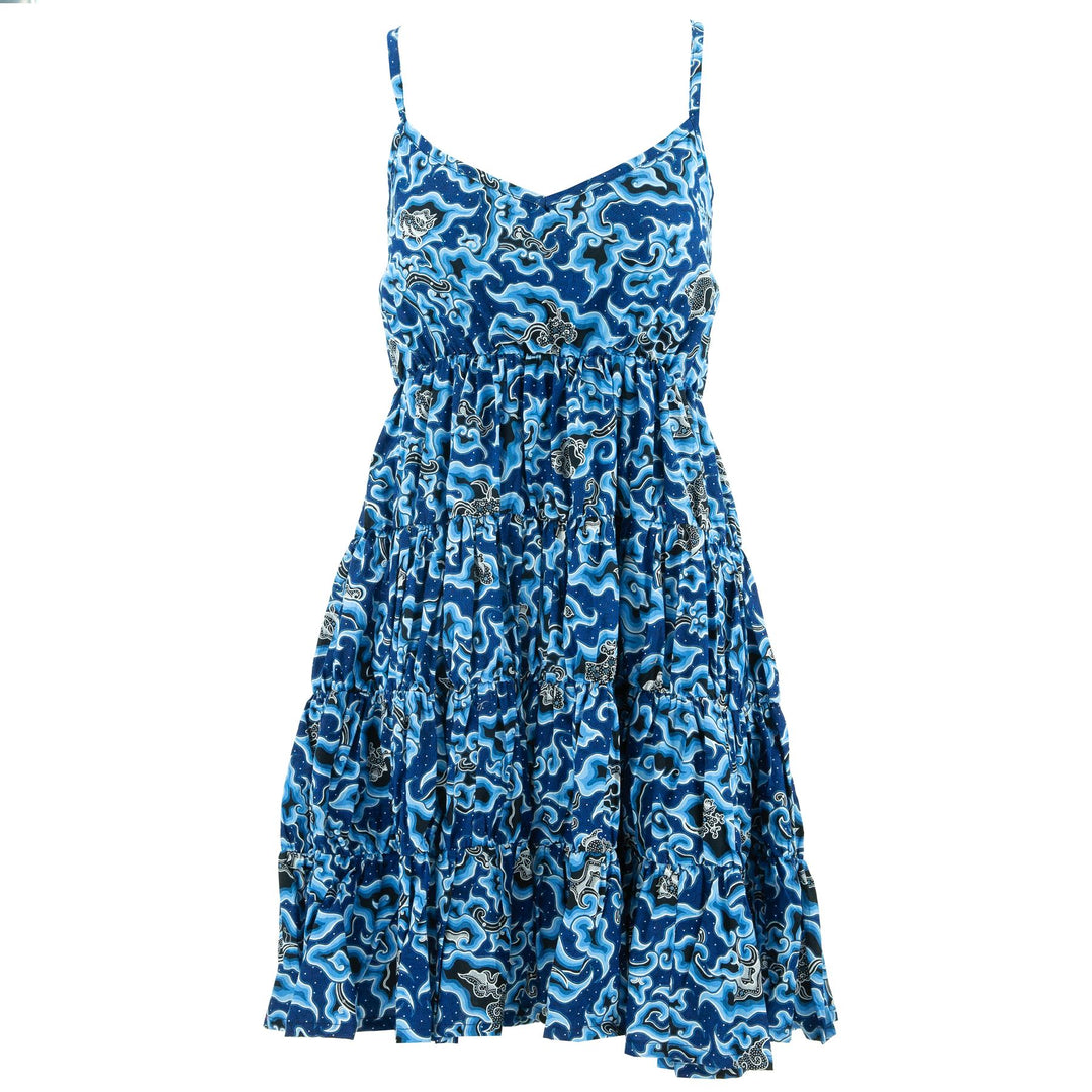 Tier Drop Summer Dress - Swirling Night