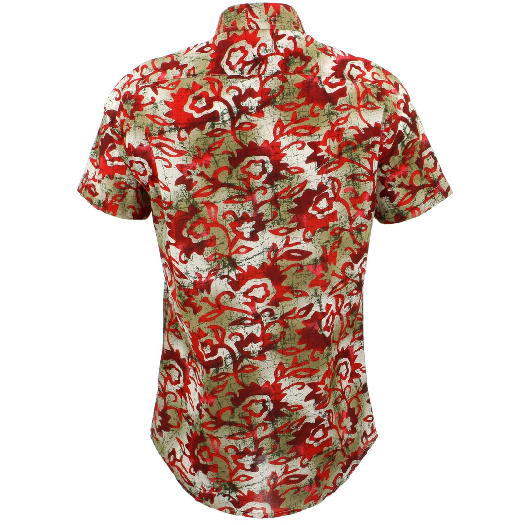 Tailored Fit Short Sleeve Shirt - Floral Blend
