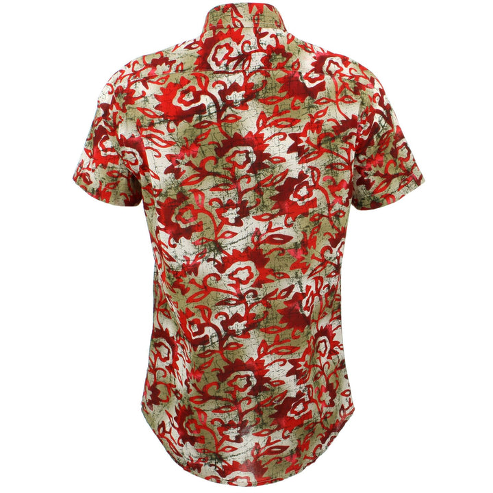 Tailored Fit Short Sleeve Shirt - Floral Blend