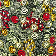 Halterneck Wrinkle Dress - Psychedelic Swirl