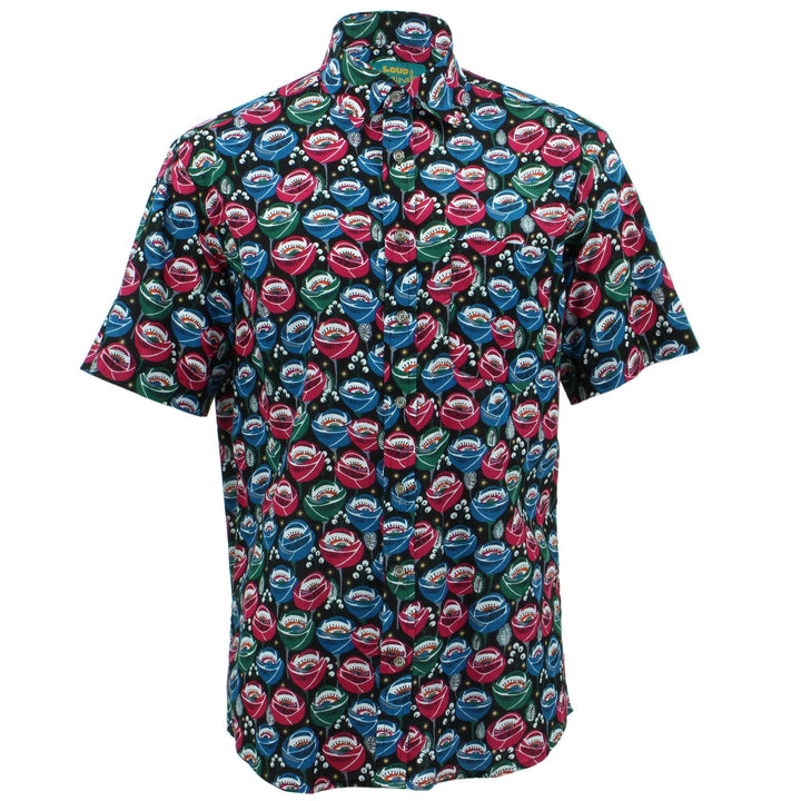 Regular Fit Short Sleeve Shirt - Eye Flower