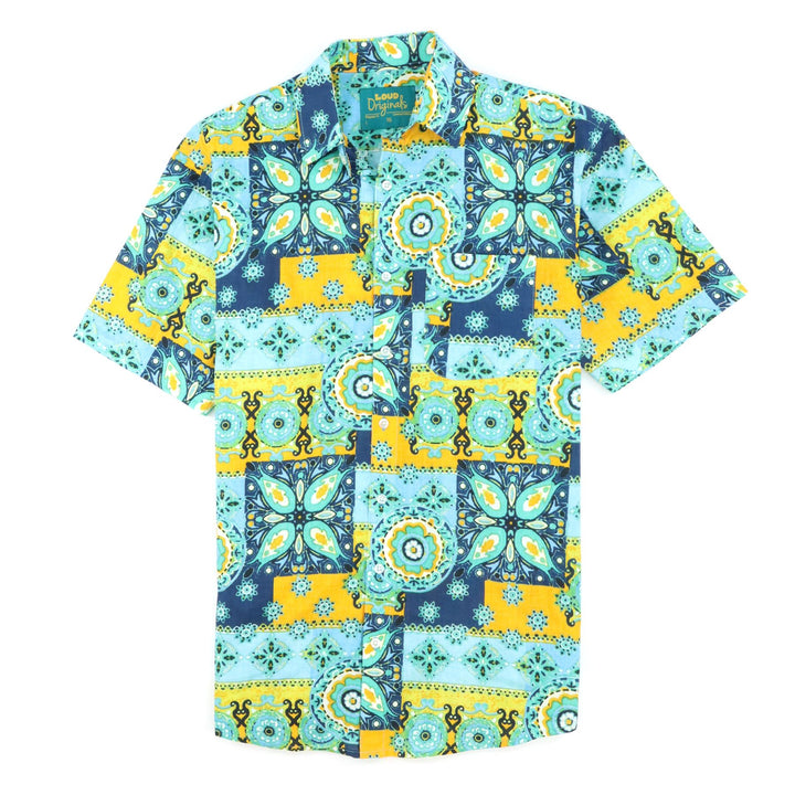 Regular Fit Short Sleeve Shirt - Lisbon Azulejos