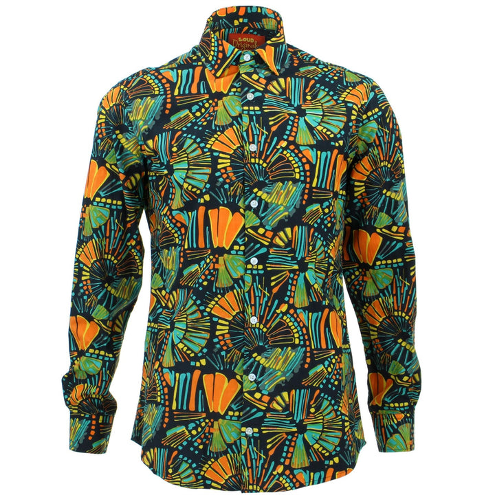 Tailored Fit Long Sleeve Shirt - Coloured Chalk