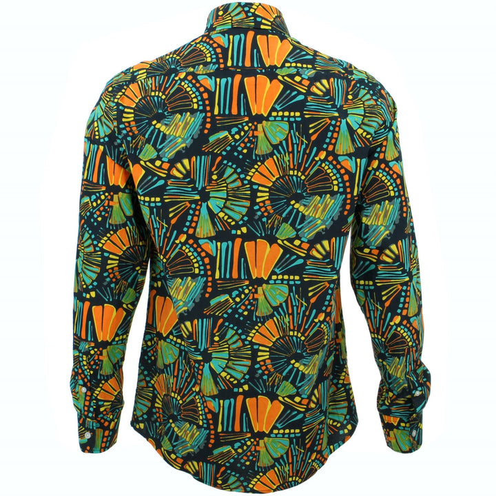 Tailored Fit Long Sleeve Shirt - Coloured Chalk