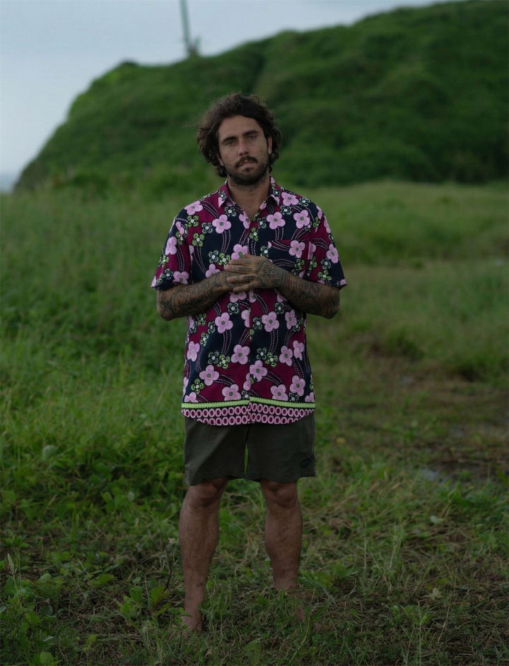 Regular Fit Short Sleeve Shirt - Blossom Chain