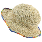 Hemp & Cotton Sun Hat - Rainbow Edge