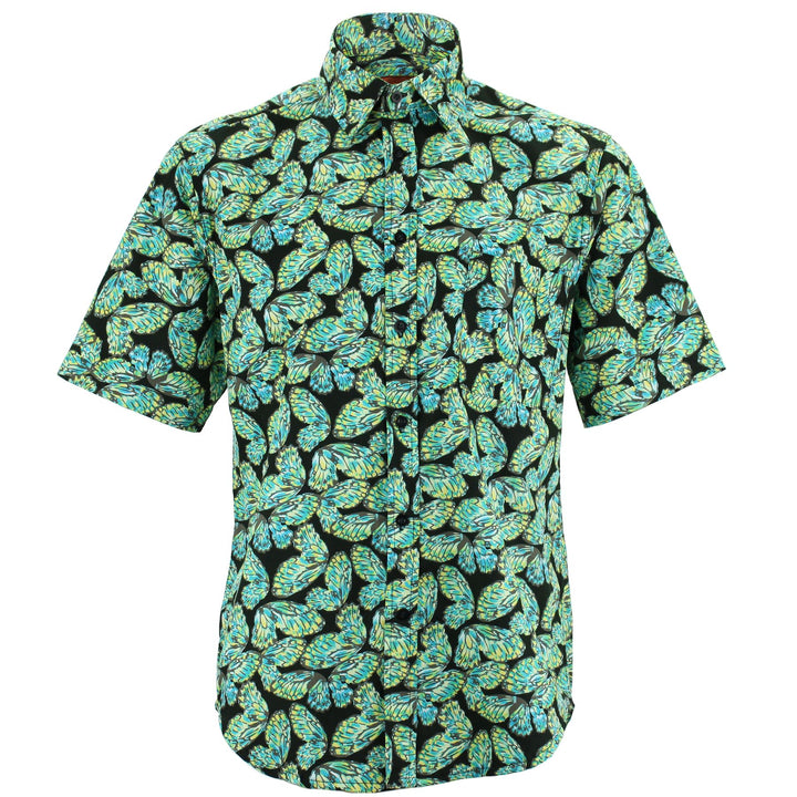 Regular Fit Short Sleeve Shirt - Butterflies