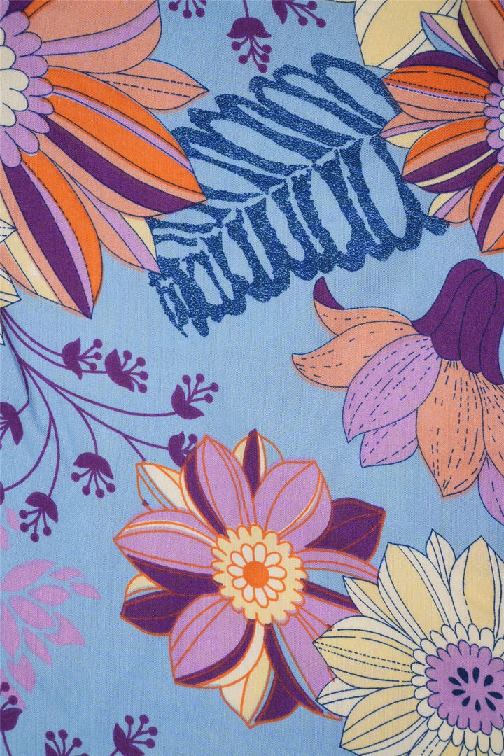 Regular Fit Short Sleeve Shirt - Pastel Botanica