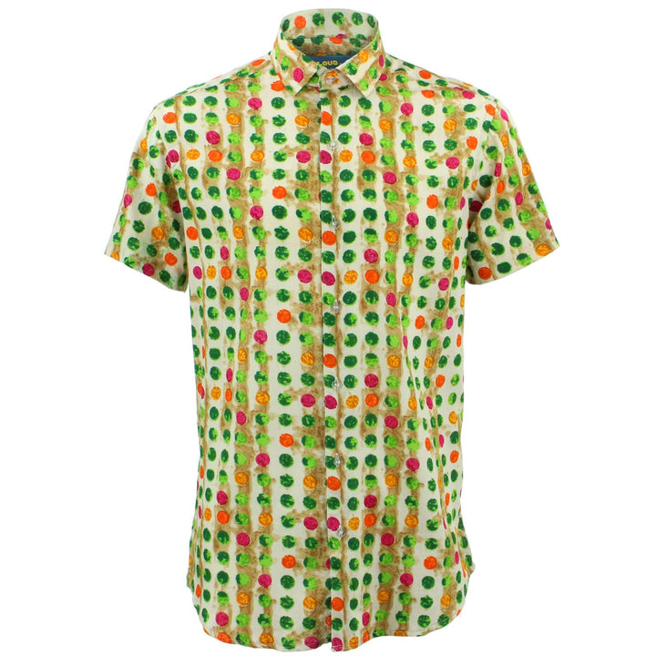 Slim Fit Short Sleeve Shirt - Multi Dotty