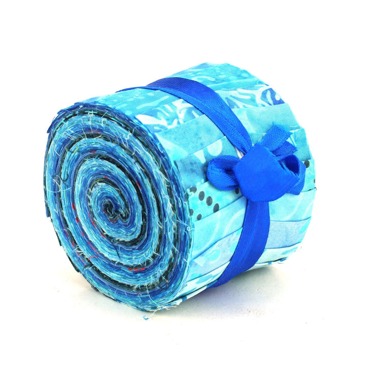 Jelly Roll - 20 Strips of 2.5" x 37" Cotton Batik