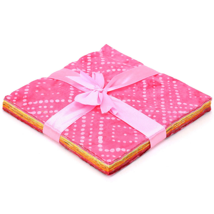 Charm Pack - 40 x 5" Squares of Cotton Batik