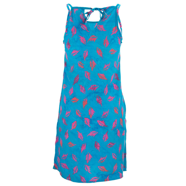 Strappy Dress - Holly Leaves Blue
