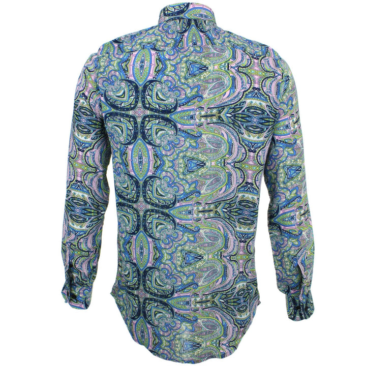 Slim Fit Long Sleeve Shirt - Indigo Indian