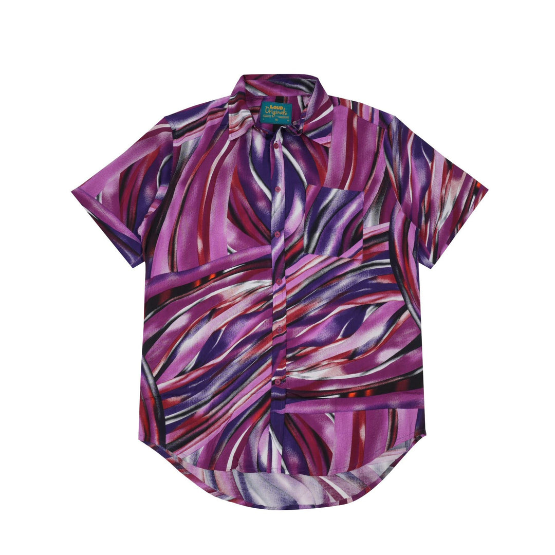 Regular Fit Short Sleeve Shirt - Purple Wave