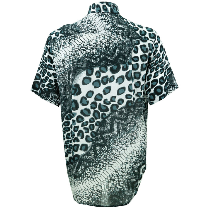 Regular Fit Short Sleeve Shirt - Jungle Menagerie - Grey