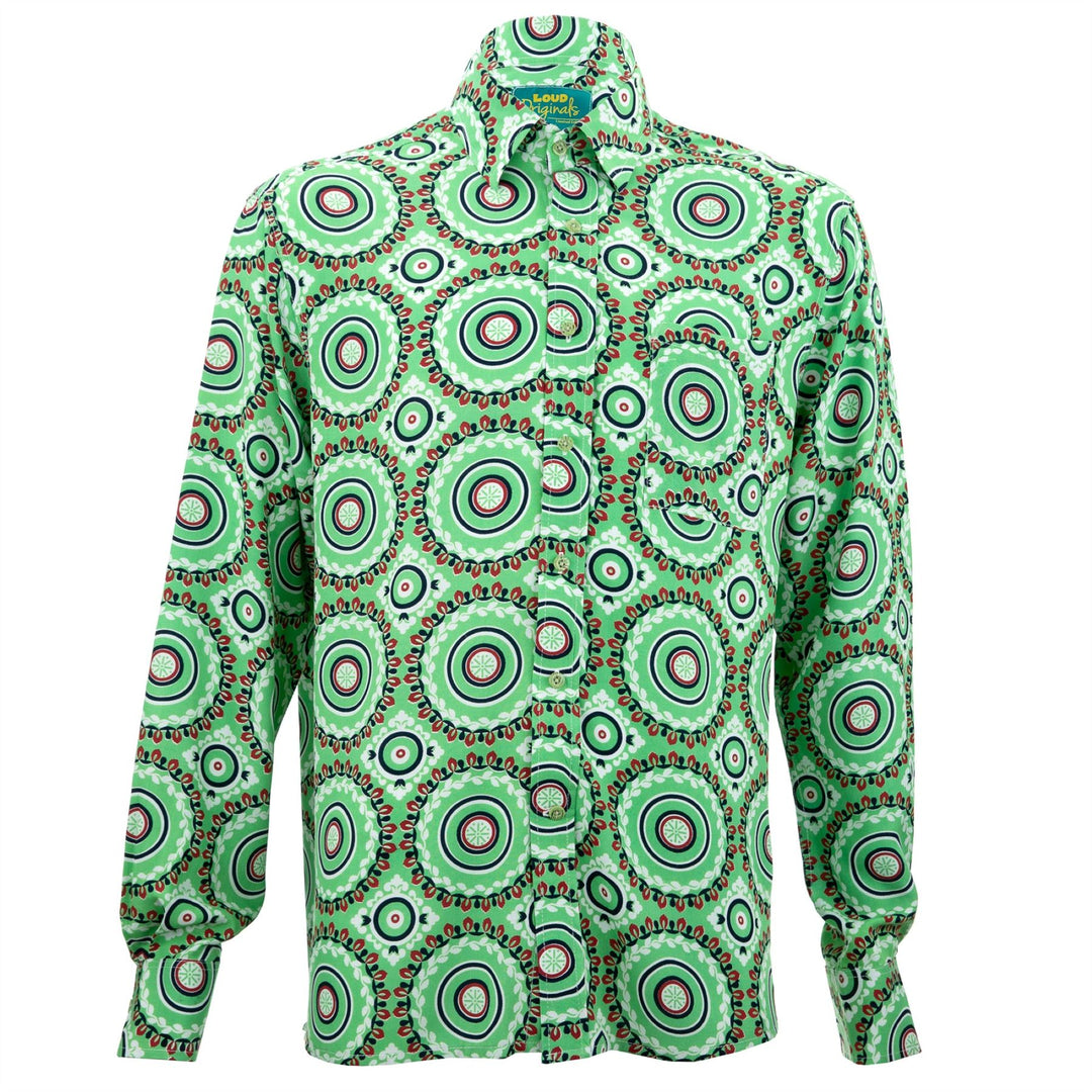 Regular Fit Long Sleeve Shirt - Wreaths